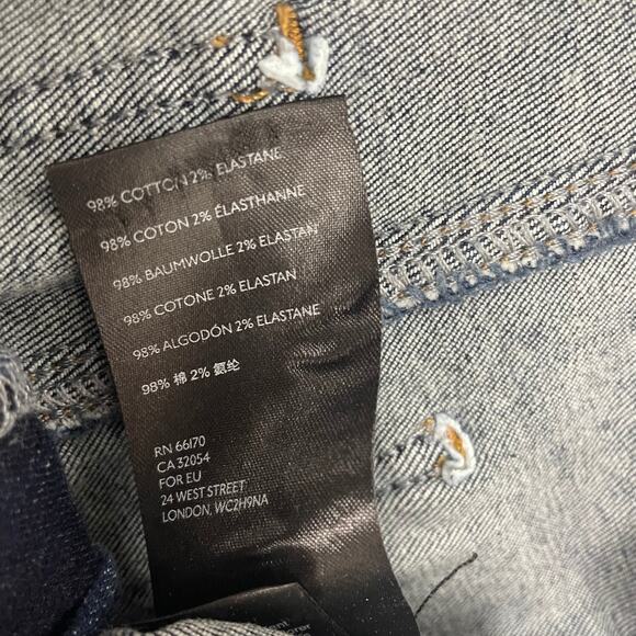 Free People We The Free Dark Wash High Waist Skinny Jean Womens 26 - Picture 5 of 5